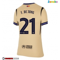 Ženske Nogometnih dresov Barcelona Frenkie de Jong #21 Gostujoči 2025-26 Kratki rokavi